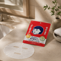 KEANA Tightening Mask in use, Japanese sheet mask for visible pores