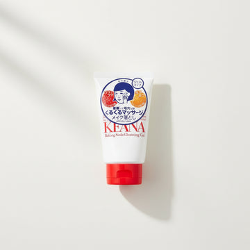 KEANA Baking Soda Cleansing Gel, Japanese gel makeup remover in a clear bottle