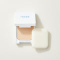 IHADA Face Protect Powder compact opened, showing powder and puff