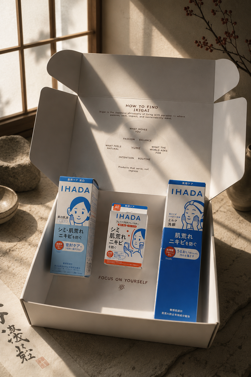 The Sensitive Set, complete IHADA routine for reactive or compromised skin